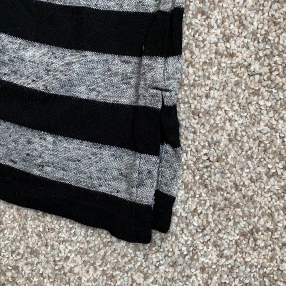 Striped Ruffle Sleeve Shirt - Picture 2 of 4